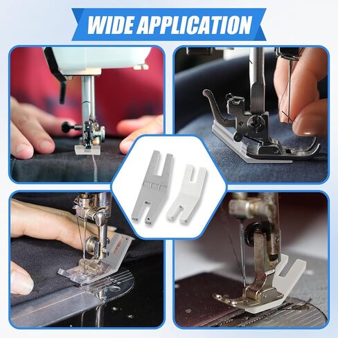 Ajcotahm 4PCS Hump Jumper Sewing Tool Set Large + Small Seam Aid & Rolled Hemmer Foot Essential Sewing Accessories and Tools in Saudi Arabia