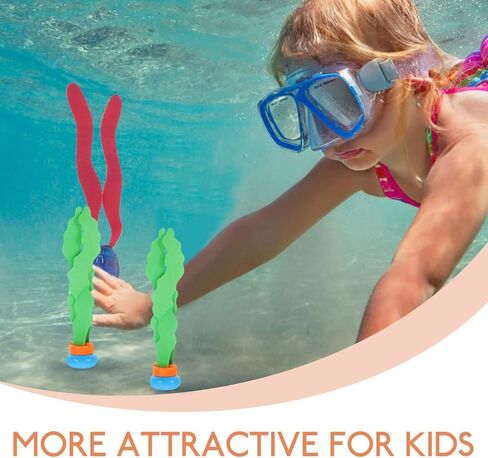لعبة Garneck Dive Toys و Girls Seaweed Diving Water لعبة مياه تحت الماء الصيف البحري للبنين والبنات مهارات الغوص العشوائية in Kuwait