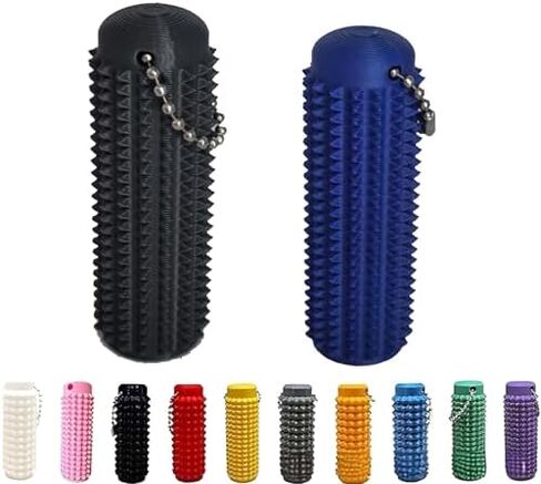 تململ Little Ouchies ، لعبة Mini Mini Toy ، سلسلة مفاتيح Grippie Grippie Stim ، قلادة مفتاح تنفيس لإغاثة القلق إيجابية ، تململ الألم (الأسود+الأزرق) in Kuwait