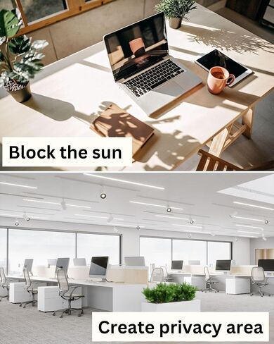 Cubicle Shade – Desk Shade for Cubicle to Block Light & Overhead Glare | Office Cubicle Cover for Privacy, Focus & Comfort | Easy-to-Install Desk Shade to Block Overhead Light in Saudi Arabia