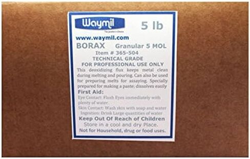 Borax Flux Glaze Counsibles 5 رطل مربع ذوبان الذهب والفضة المجوهرات 5 رطل in Saudi Arabia