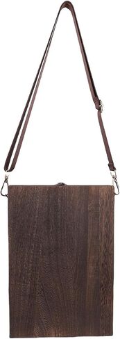 Asixxsix Writers Messenger Wood Box, Multifunctional Portable Artist Tool Storage Bag with 2 Retro Clips and 3 Elastic Straps, Sketch Easel for Painting Writing and Gifts in Saudi Arabia
