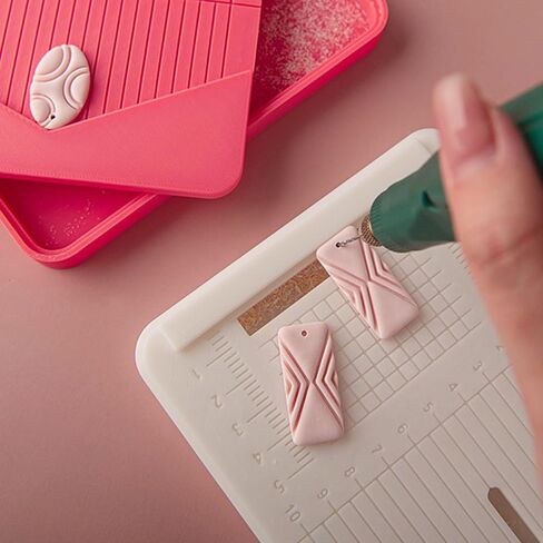Multipurpose Craft Tool Box with Guide Holes for Drilling On Jewelry Making Materials and Art Supplies Use Drilling Platform with Containment in Saudi Arabia