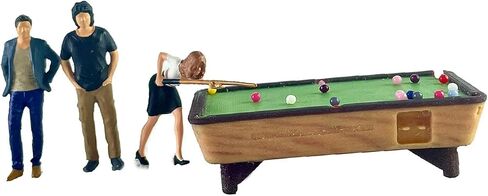 DYNWAVE Mini Billiards et 1:64 People Figure Scale DIY Projects Train Railway Layout Hand Painted Figurine Dioramas in Saudi Arabia