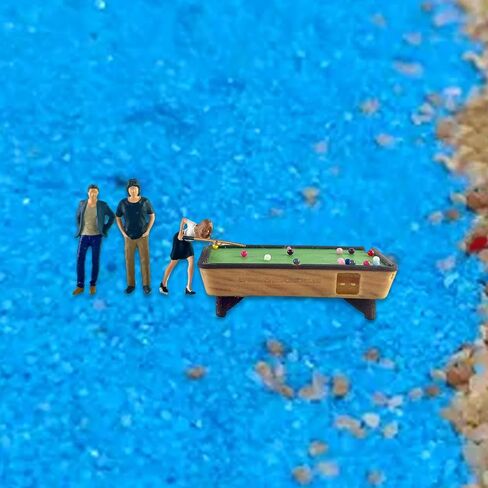 DYNWAVE Mini Billiards et 1:64 People Figure Scale DIY Projects Train Railway Layout Hand Painted Figurine Dioramas in Saudi Arabia