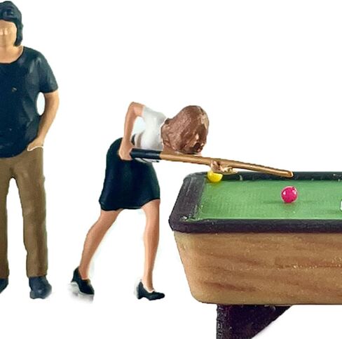 DYNWAVE Mini Billiards et 1:64 People Figure Scale DIY Projects Train Railway Layout Hand Painted Figurine Dioramas in Saudi Arabia