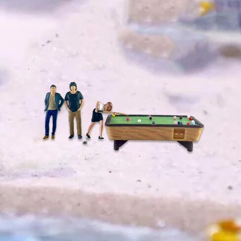 DYNWAVE Mini Billiards et 1:64 People Figure Scale DIY Projects Train Railway Layout Hand Painted Figurine Dioramas in Saudi Arabia