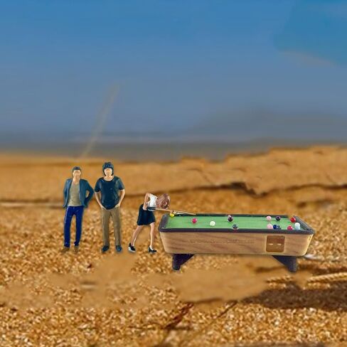 DYNWAVE Mini Billiards et 1:64 People Figure Scale DIY Projects Train Railway Layout Hand Painted Figurine Dioramas in Saudi Arabia