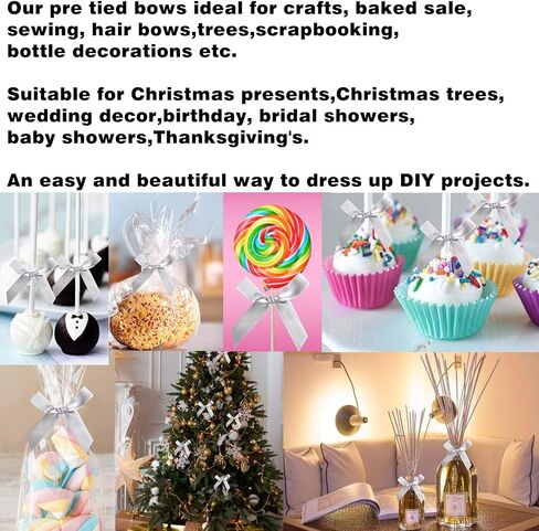 60PCS 3 Inch Orange Twist Tie Bows for Gift Bags, Twist Bows for Treats, Satin Ribbon Bows with Twist Ties Gift Wrap Bows, Pretied Bows for Cake Pops, Party Favors, Baby Shower, Gift Packaging in Kuwait