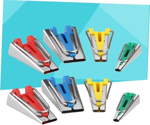 Homoyoyo 8pcs تحيز الشريط صانع الخياطة أدوات ربط النسيج لخياطة اللحف بإنشاء أشرطة التحيز من أي نسيج متين سهل الاستخدام لمشاريع الحرف DIY in Saudi Arabia