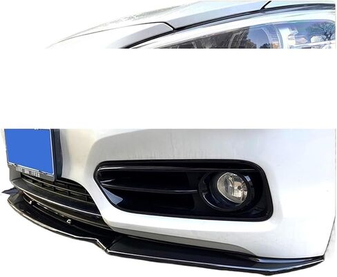 Fit for F20 F21 1-Series 116i 118i 120i 2011-2019 Car Front Bumper Spoiler Lip 3Pcs PP Bumper Canard Lip Splitter(Gloss Black) in Saudi Arabia