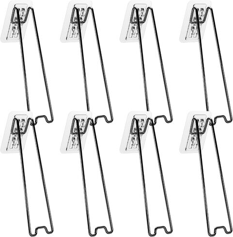 Pcs 8 Iron Frame Brackets Picture, Black Stand Easel Back Frame, Frames for 8.66-14.17 in/ 22-36 Cm Design Self-Adhesive, and Foldable Picture Stand Stable in Saudi Arabia
