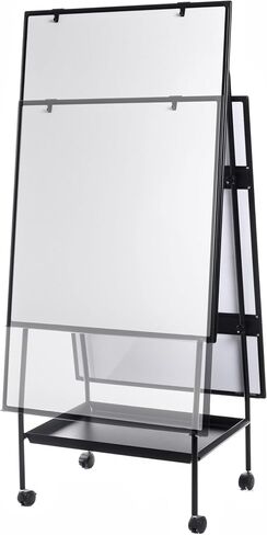 MasterVision Creation Station Silver Dry Erase Easel, Board Size 41.7" x 29.5" (EA49125016) in Saudi Arabia