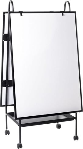 MasterVision Creation Station Silver Dry Erase Easel, Board Size 41.7" x 29.5" (EA49125016) in Saudi Arabia