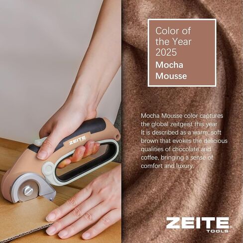 4V Cordless Electric Scissors Cardboard Cutter with 1 x Replace Blade,1 x Storage Box,1 x USB Rechargeable Cable Rotary Cutter for Box Plastic Carpet Cloth, Easy to Hold and Safety,Gray in Saudi Arabia