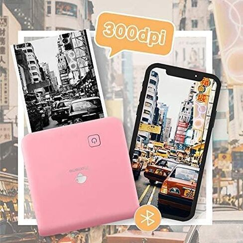 Phomemo M02 Pro Mini Thermal Photo Photo Photo Photo Photo مع 3 لفات ورقة ملصق شفافة ، متوافقة مع iOS + Android لمجلة الخطة ، ملاحظات الدراسة ، إنشاء الفن ، العمل ، الهدية ، الوردي in Kuwait