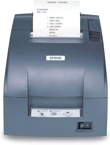 Epson TM-U220D ، Impact ، طباعة من ألوان ، 6 LPs ، واجهة تسلسلية ، مزود الطاقة ، الرمادي الداكن C31C515653 in Kuwait
