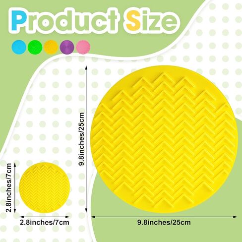 Lenwen 10 Pcs Sensory Discs Mat Sensory Stepping Circles Pads Textured Tactile Toys Stimulation for Calming Play and Early Learning Kids Matching Game Disorder Autistic Children ADHD (Classic Color) in Saudi Arabia