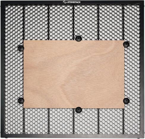 Atomstack F4N Honeycomb Laser Bed 15.7 "x15.7" لـ Laser Engraver Honeycomb Table مع صينية معدنية ، 6 بلاتين و 4 منصات متوافقة مع معظم نقاشات التبديد السريع للحرارة وحماية سطح المكتب in Kuwait