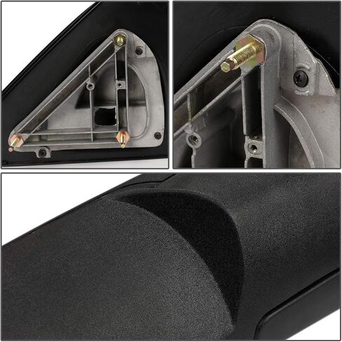 DNA Motoring TWM-012-T222-BK Pair of Manual Adjustment Flip Up Towing Side Mirrors Compatible With 02-08 Ram 1500/03-09 Ram 2500 3500, Black in Kuwait