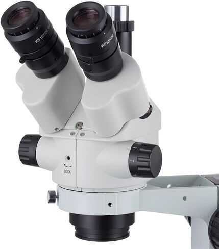 3.5X-90X Simul-Focal Stereo Zoom Microscope On Boom Stand with an LED Ring Light-Or Ship from Moscow(SM-4NTPZ-144) in Saudi Arabia