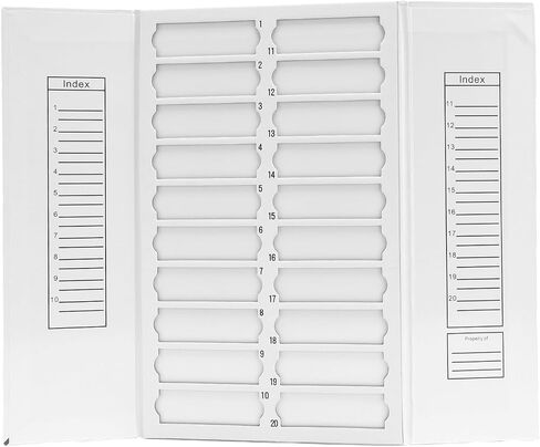 Microscope Slide Tray 20 Places Cardboard Foldable Slide Storage Organizer 8x2.5cm Slot Size in Saudi Arabia