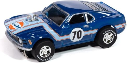 Auto World SC413-1Blu Super III 1970 Ford Mustang (Blue Gulf) Ho Scale Scale Car in Kuwait