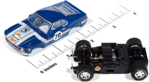 Auto World SC413-1Blu Super III 1970 Ford Mustang (Blue Gulf) Ho Scale Scale Car in Kuwait