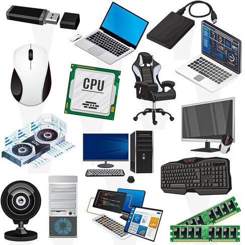 48pcs كمبيوتر موضوع الحزب كب كيك أعلى القبعات الكمبيوتر عيد ميلاد حفلة كعكة الكعك اختيار ديكورات للذكاء موضوع عيد ميلاد حفلة استحمام الطفل in Saudi Arabia