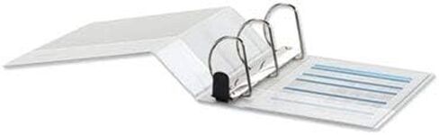 Universal UNV30754 4 in. Capacity 11 in. x 8.5 in. 3 Rings Deluxe Easy-to-Open D-Ring View Binder - White in Saudi Arabia