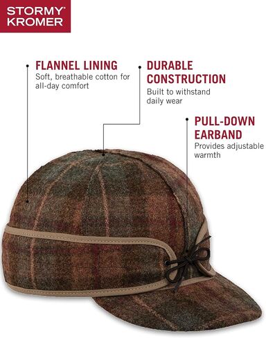 قبعة كرومر الأصلية ستورمي كرومر - قبعة شتوية من الصوف مع غطاء أذن in Kuwait
