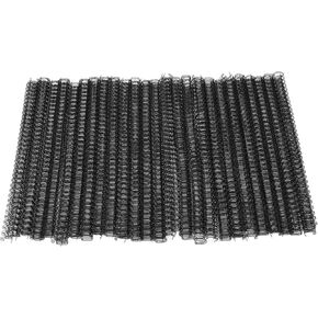 100Pcs Double Loop Wire Binding Spine 60 Sheet Capacity 3in1 Pitch 34 Loop 9.5mm Diameter Set Kit for A4 Paper Black Loop Binding Wires, Mixed Sizes (Black) in Saudi Arabia
