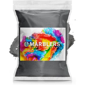 Marblers Gray Mica Powder Colorant [Silver Pearl] 3oz (85g) | مستحضرات التجميل | صبغة راتنج الايبوكسي | صبغة | غير سامة ، نباتي ، خالي من القسوة | لمعان الشفاه ، الأظافر ، زبدة الجسم | قنبلة حمام وشمعة وصابون in Kuwait