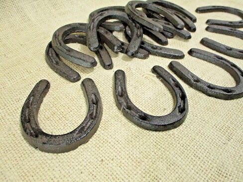200 CAST Iron Small Horseshoe 3" x 3 1/2" Horse Nick Nack LOT of 200 Rustic - drstore in Saudi Arabia