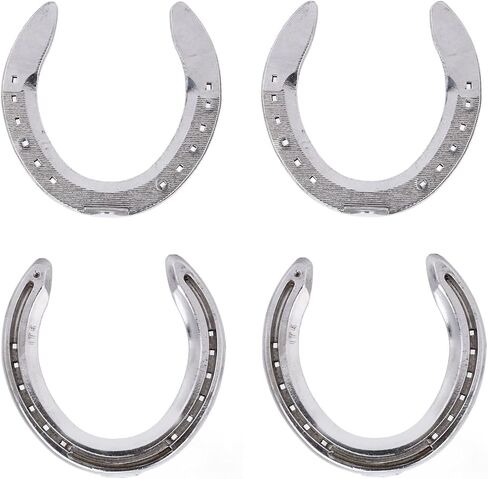 4pcs حدوة الخيول ، مجموعة الخيول المعدنية ، أحذية حصان الألومنيوم ، الوزن الخفيف الموثوق بالخيول الملقحة لمزرعة سباق الخيل (رقم 5) in Saudi Arabia