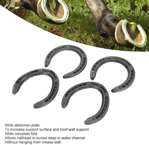 10 Pairs Forging Horseshoe Steel Horseshoe Horse Shoe Horseshoe Kit Horseshoe Accessory Horse Riding Accessory in Saudi Arabia