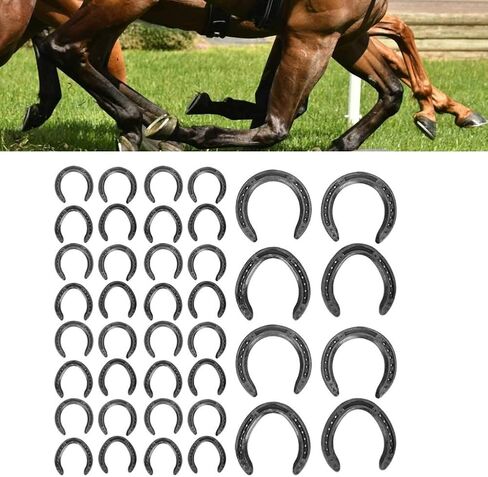 10 Pairs Forging Horseshoe Steel Horseshoe Horse Shoe Horseshoe Kit Horseshoe Accessory Horse Riding Accessory in Saudi Arabia