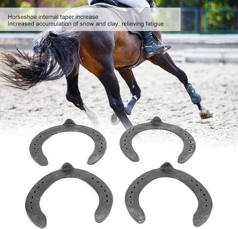 10 Pairs Forging Horseshoe Steel Horseshoe Horse Shoe Horseshoe Kit Horseshoe Accessory Horse Riding Accessory in Saudi Arabia