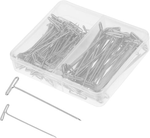 150pcs شكل دبابيس دفع معدنية لخياطة حرف الخياطة مربع تخزين دبابيس دبابيس متينة لحظر مشاريع تصفيف النسيج الحياكة in Kuwait