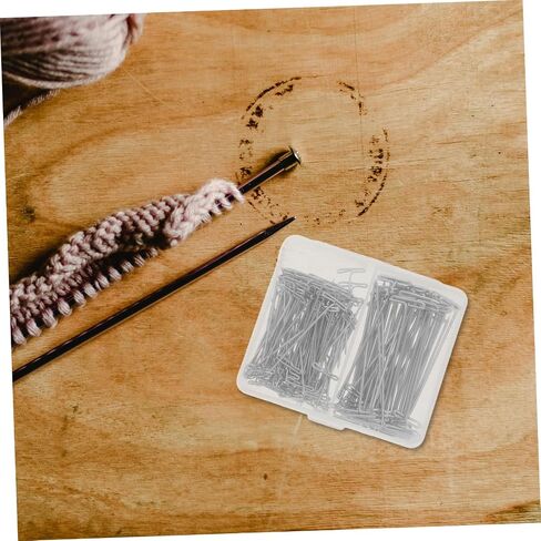 150pcs شكل دبابيس دفع معدنية لخياطة حرف الخياطة مربع تخزين دبابيس دبابيس متينة لحظر مشاريع تصفيف النسيج الحياكة in Kuwait