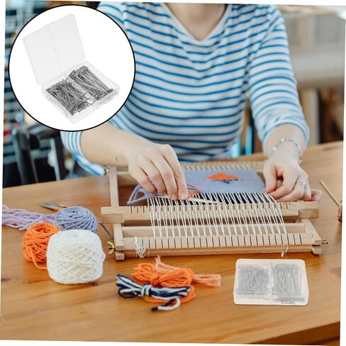 150pcs شكل دبابيس دفع معدنية لخياطة حرف الخياطة مربع تخزين دبابيس دبابيس متينة لحظر مشاريع تصفيف النسيج الحياكة in Kuwait