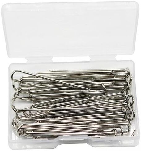 Generic 4X 100pcs Fork Pins for Quilting Straight Pins Sewing Double Blocking Pins Hanger Knitting Making Supplies Needlework Dressmaker Tailor in Saudi Arabia