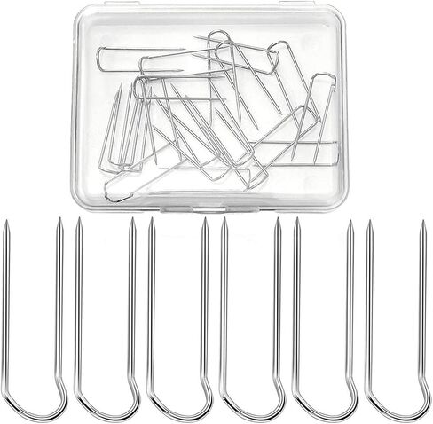 Generic 4X 100pcs Fork Pins for Quilting Straight Pins Sewing Double Blocking Pins Hanger Knitting Making Supplies Needlework Dressmaker Tailor in Saudi Arabia