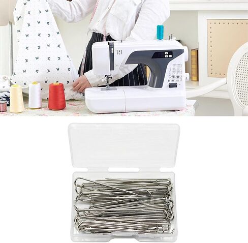 Generic 4X 100pcs Fork Pins for Quilting Straight Pins Sewing Double Blocking Pins Hanger Knitting Making Supplies Needlework Dressmaker Tailor in Saudi Arabia