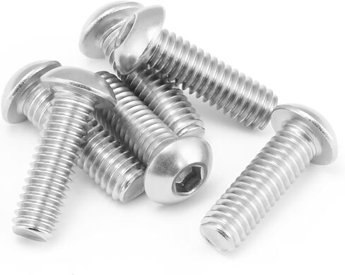 مسامير رأس زر M3x30mm، 50 قطعة M3-0.5x30mm برغي غطاء رأس مقبس زر، 304 قطعة من الفولاذ المقاوم للصدأ، محرك مقبس ألين، خيط كامل، لمسة نهائية لامعة، الكمية 50 in Saudi Arabia