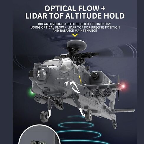 1/32 F11-S AH64 APACCHE RC Helicopter ، 2.4G 6CH RC-المحاور المزدوجة المشتركة الطيران 6G/3D Stunt Model مع GPS والكاميرا (إصدار RTF) in Saudi Arabia