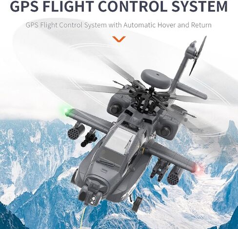 1/32 F11-S AH64 APACCHE RC Helicopter ، 2.4G 6CH RC-المحاور المزدوجة المشتركة الطيران 6G/3D Stunt Model مع GPS والكاميرا (إصدار RTF) in Saudi Arabia