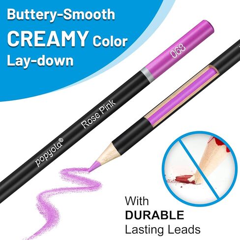 136 PCS Colored Pencils Set for Adult Coloring Books, 120 Colored Pencils with Sketchbook, Coloring Book, Sharpener, Soft Core Oil-Based Coloring Pencils for Artists Drawing Sketching Blending Shading in Kuwait