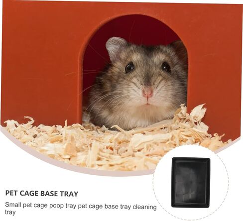 POPETPOP Thickened Plastic PET Cage Tray Waterproof Dog and Rabbit Poop Tray Sturdy Base for Cat and Small Animal Cages in Saudi Arabia