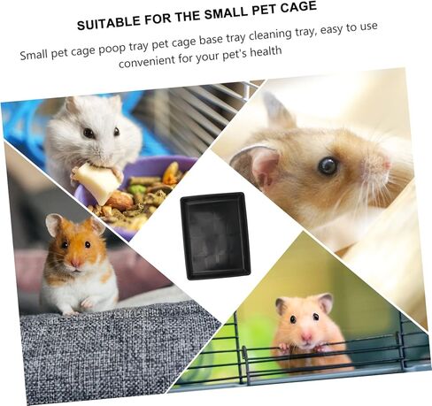 POPETPOP Thickened Plastic PET Cage Tray Waterproof Dog and Rabbit Poop Tray Sturdy Base for Cat and Small Animal Cages in Saudi Arabia